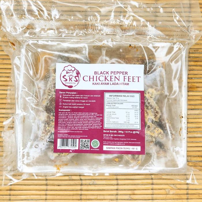 

Ger Dimsum Kaki / Ceker Ayam Lada Hitam SKS Frozen - isi 10pcs