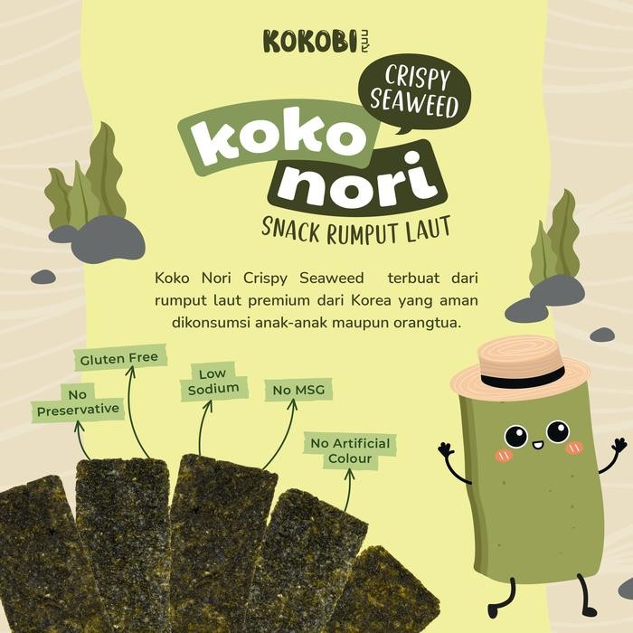

Ger Koko Nori Crispy Seaweed 20gr - Kokobi Snack Rumput Laut Sehat