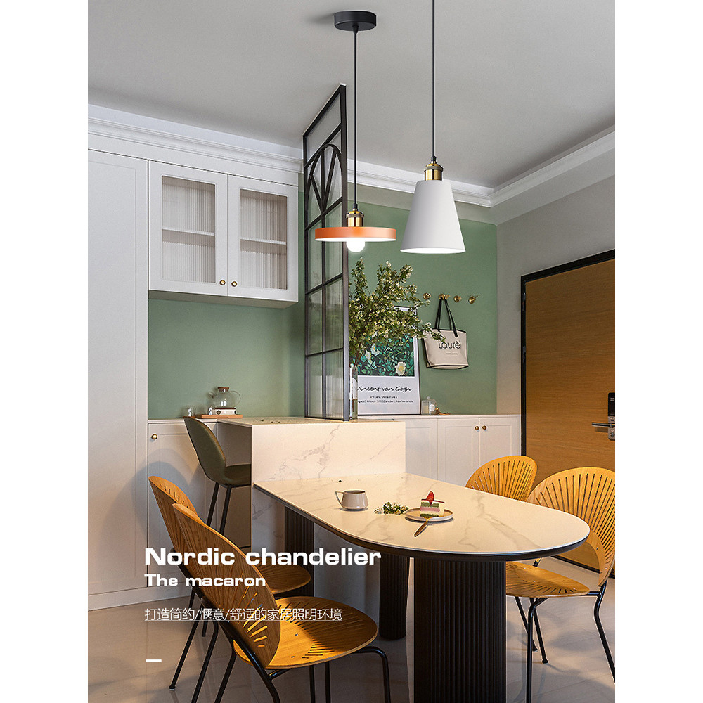 Modern minimalist Nordic light luxury style bedside pendant light dining room minimalist bedroom pen