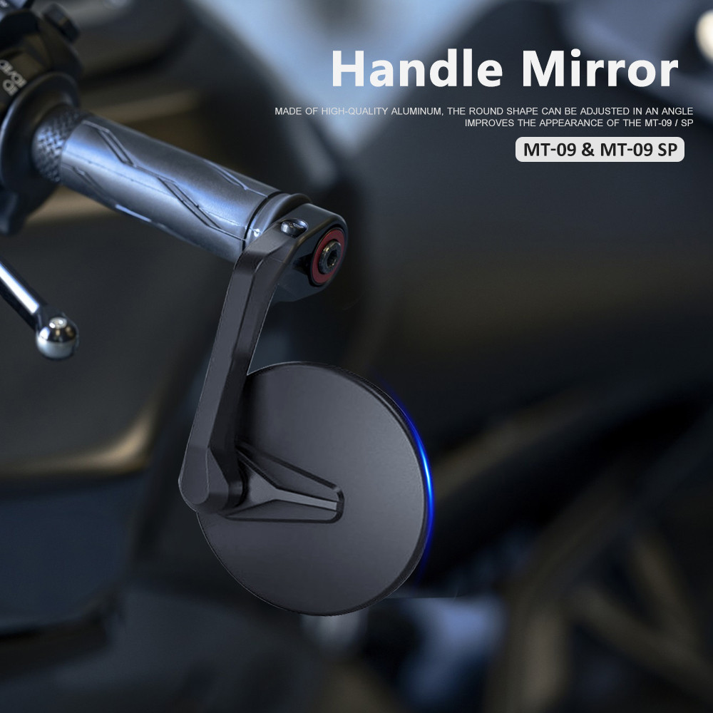 Motorcycle Accessories Mirrors Round Bar End Mirror Blue Lenses Kit For Yamaha mt09 MT-09 MT09 MT 09