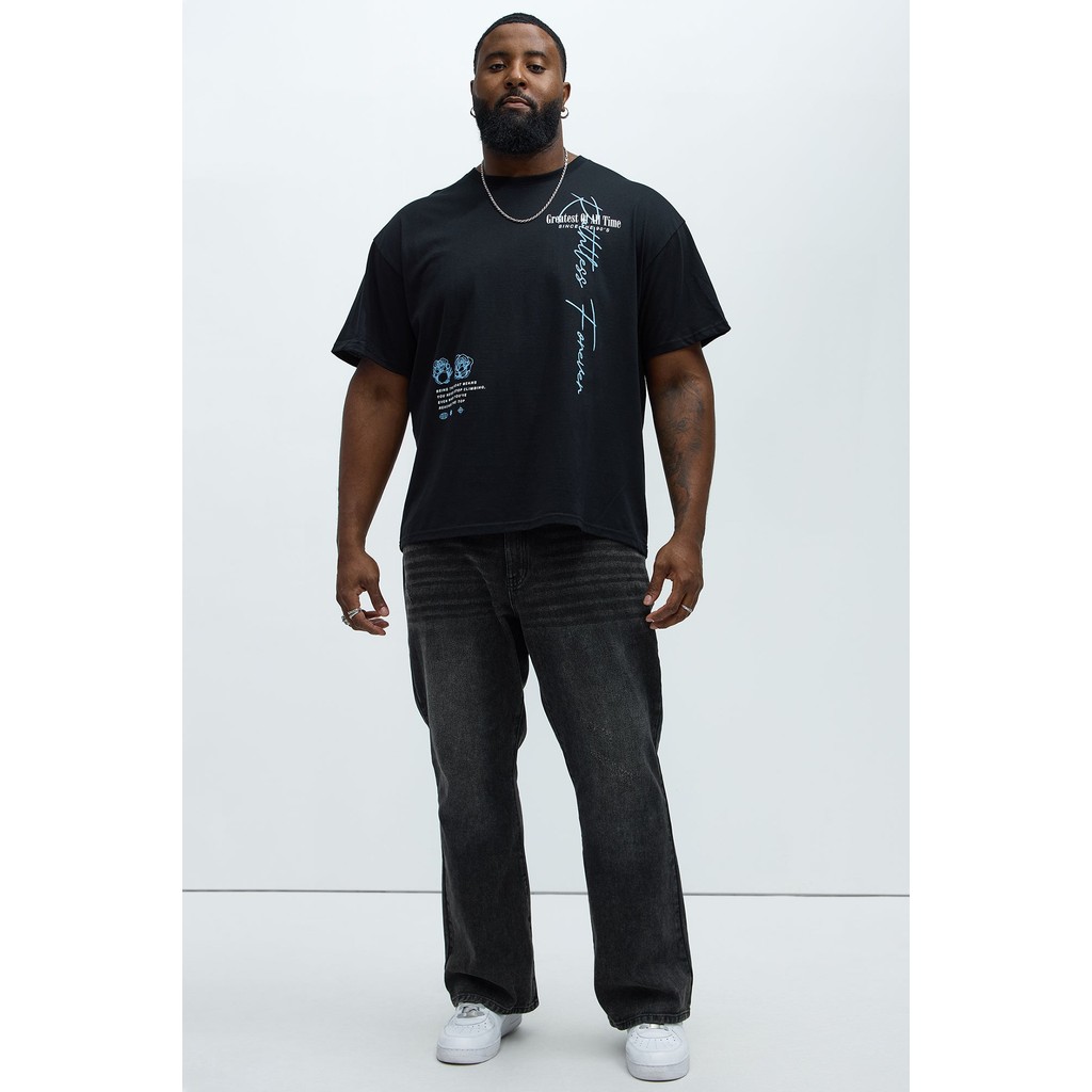 Kaos Lengan Pendek Ruthless Forever - Hitam