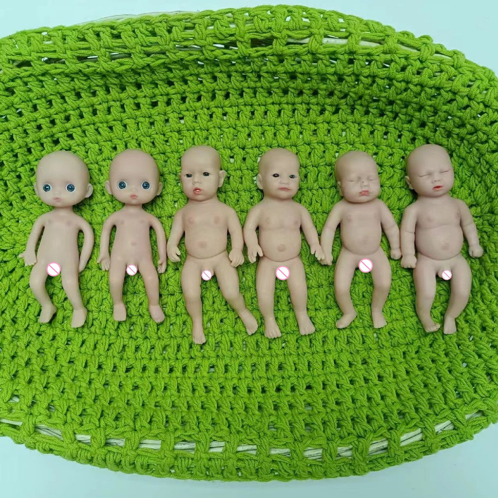 15cm Reborn Doll Unisex Twin Imitation Baby Doll 6-inch Mini Silicone Reborn Doll