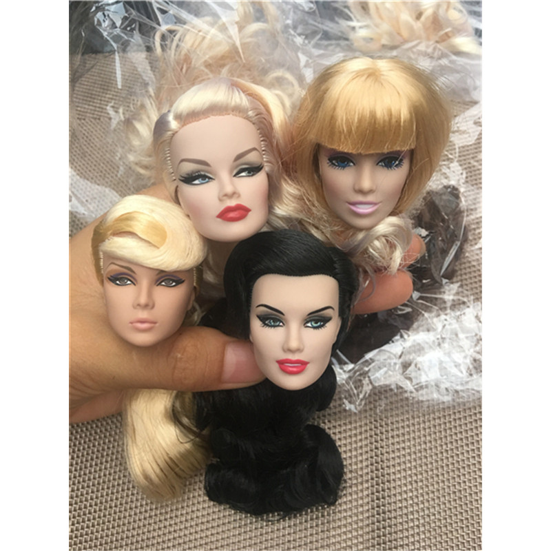 Collection Rare Doll Head FR Doll Heads Fashion Royalty Makeup Head Quality Doll Head Girl Dressing