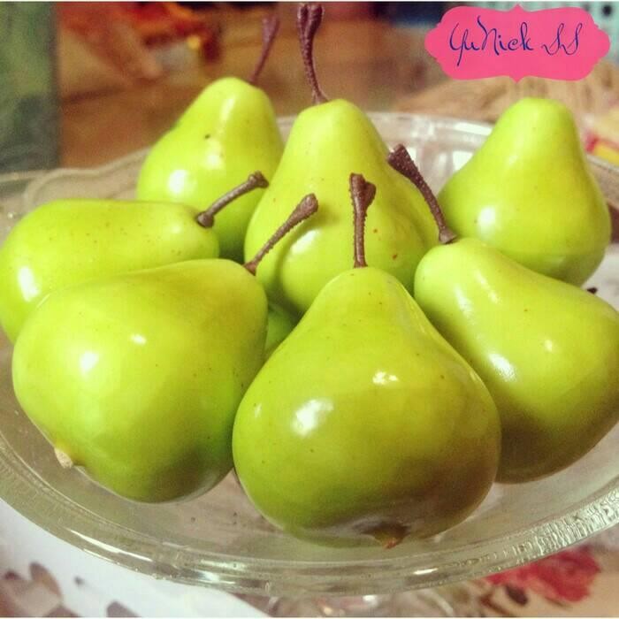 buah pear/buah pear palsu/hiasan buah/buah artificial