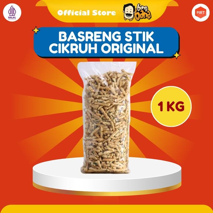 

Cemilan Basreng Stik Original Daun Jeruk Kemasan 1 KG Bang Bana