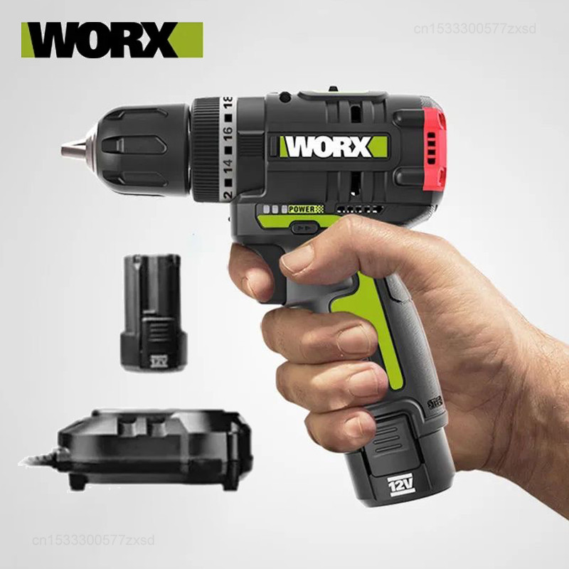 WORX WU130X Cordless Electric Screwdriver Drill 12V 40Nm Brushless Motor for Metalworking Home