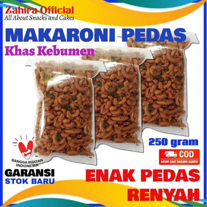 

Cemilan Keripik Makaroni Bantet Pedas Daun Jeruk Kemasan 250gram