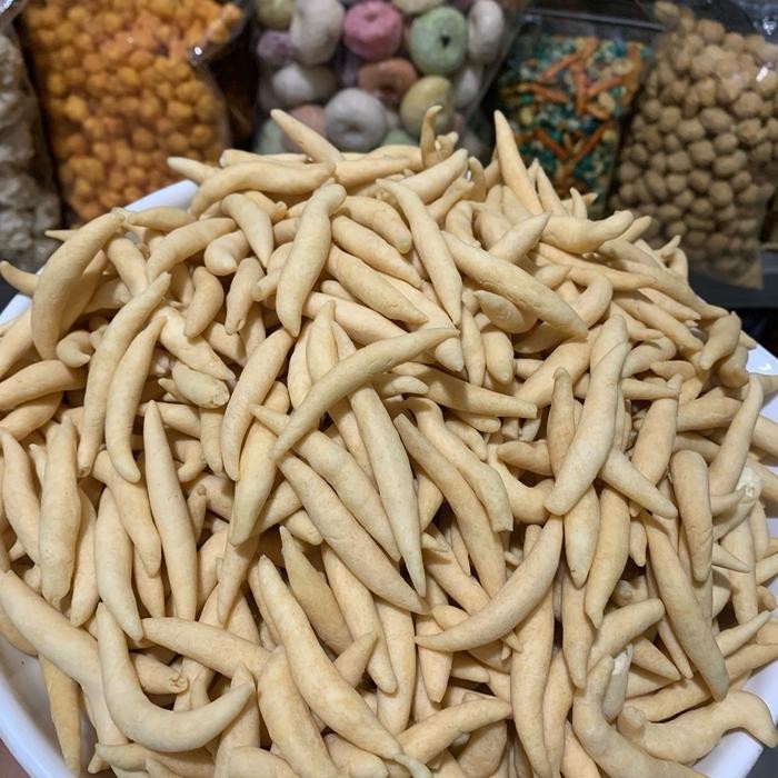 

1 KG KEMASAN CEMILAN STIK KEJU PREMIUM / GABUS KEJU / CENDOL KEJU RASA GURIH DAN RENYAH