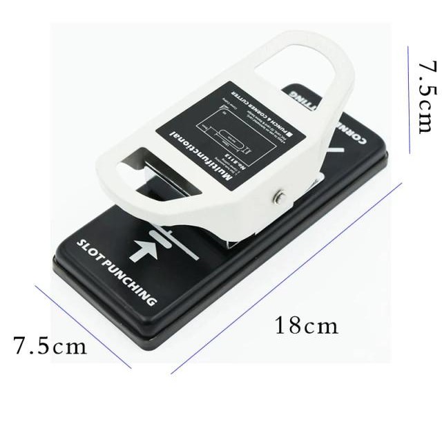 

2In1 Pvc Card, Paper Corner Rounder Puncher 5Mm Pemotong Sudut & Slot