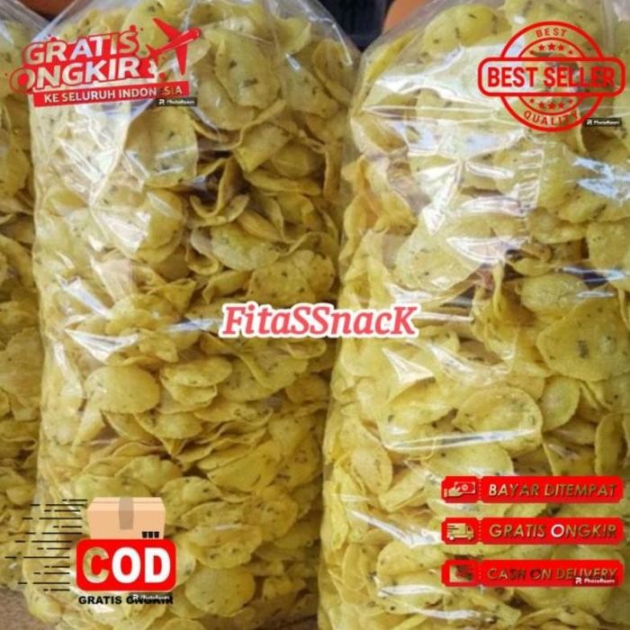

Comring Bawang 1 Kg Original Gurih TERMURAH Best Seller/Keripik Singkong Comring/Keripik