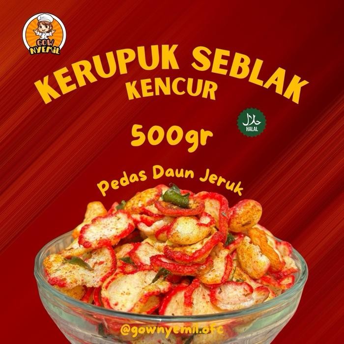 

500gr - KERUPUK SEBLAK KENCUR by Gow Nyemil Snack Viral