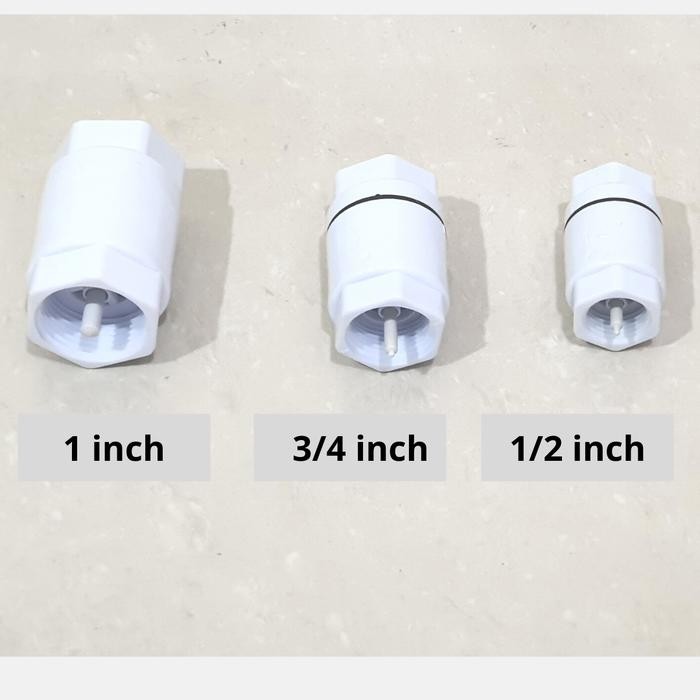 Tusen KLEP PVC pompa air 1/2 inch 3/4 inch 1 inch