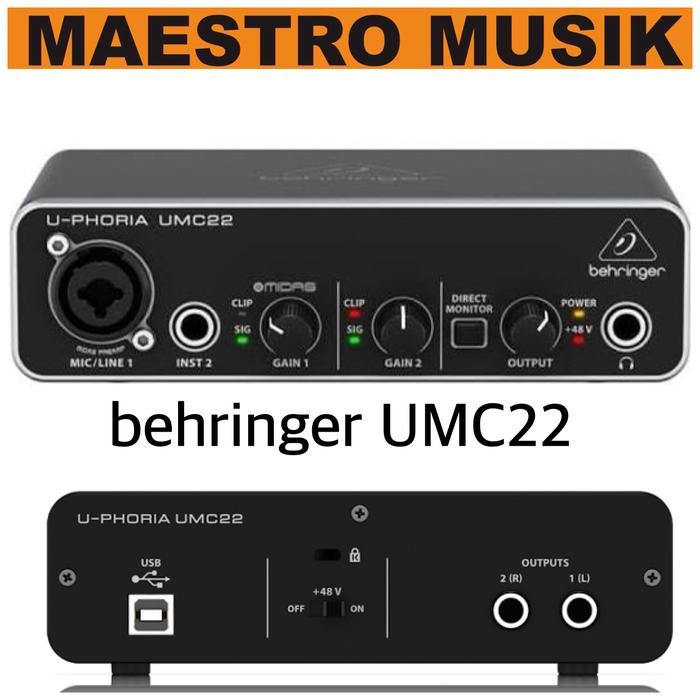 BEHRINGER UMC22 Audio Interface