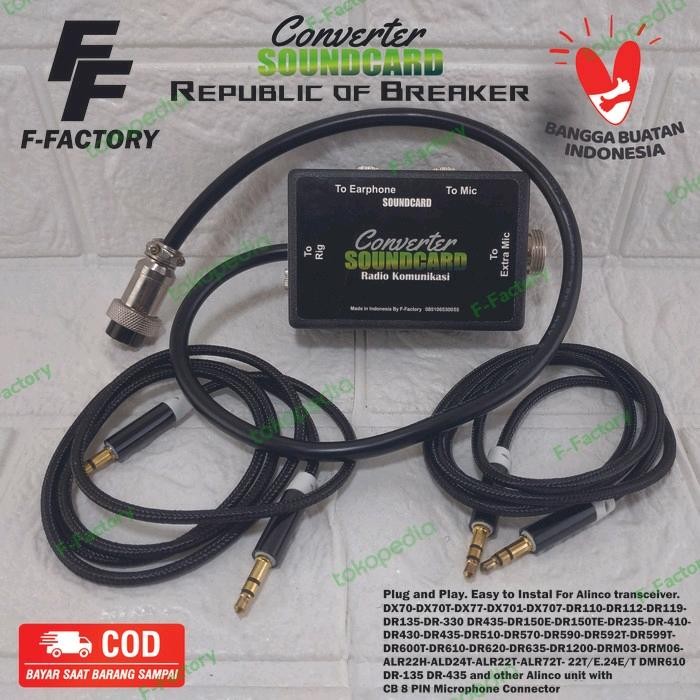 converter soundcard ke rig alinco DR series. 130/135 dll