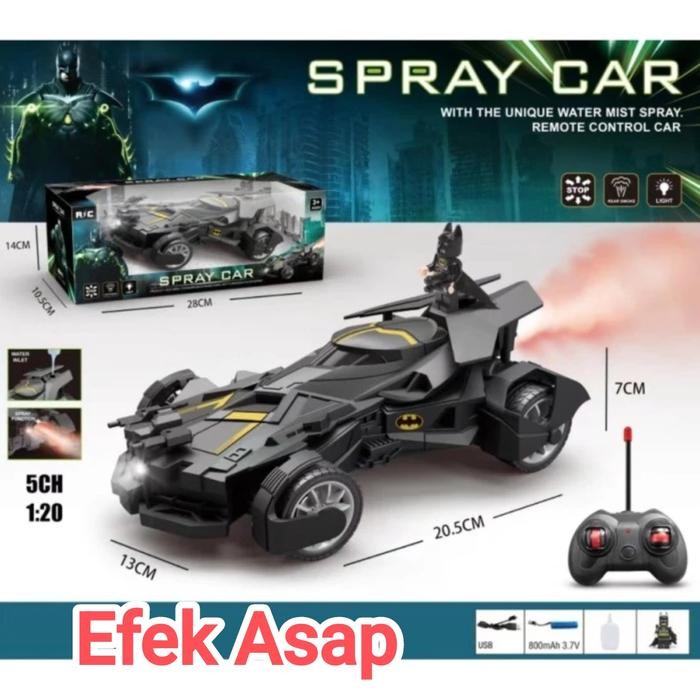 mobil remote BATMAN BAT MOBILE RC BATMAN mobil batman hitam superhero