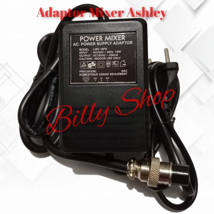 Adaptor Mixer Audio Ashley AX8N 3 Pin 18V