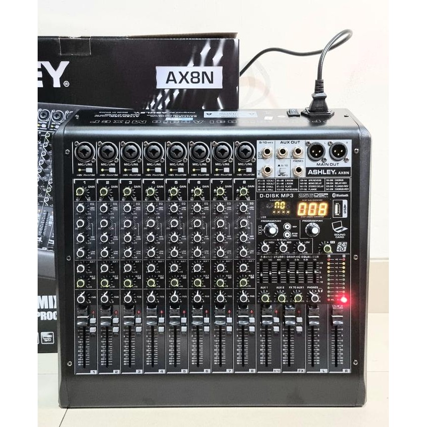 AX8N VERSI BARU MIXER ASHLEY AX8N ( 8CH FULL ) USB