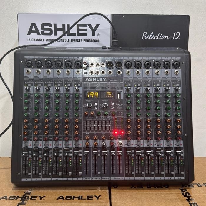 Mixer Audio Ashley Selection-12 12Channel Efek Reverb 199dsp