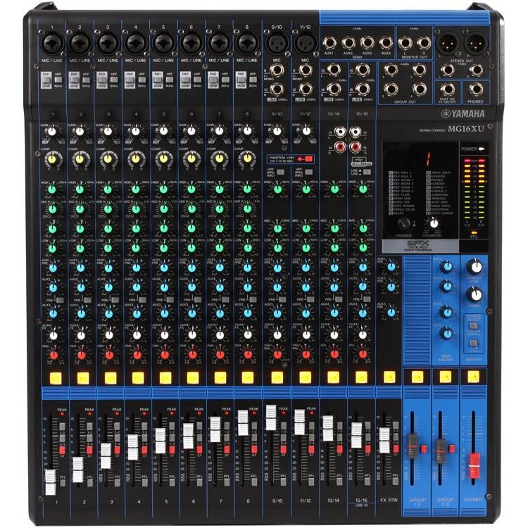 Yamaha MG16XU 16-channel Mixer with USB and FX hh
