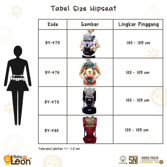 Hipseat Gendongan Duduk Gendongan Depan Gendongan Bayi BY-476 Baby Carrier Bayi Gendongan Anak Depan