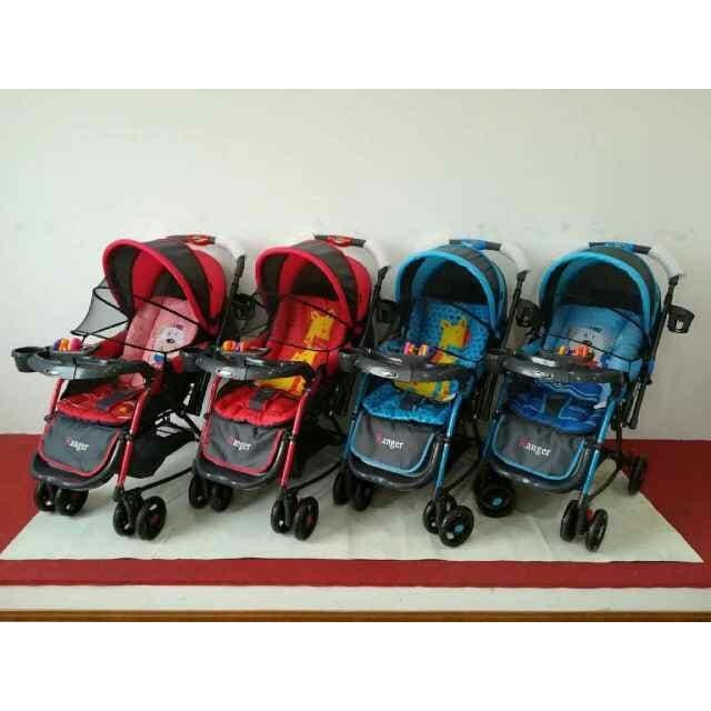 KERETA PLIKO RANGER 4IN1 BABY STROLLER KERETA DORONG DORONGAN MURAH