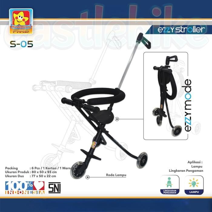 PMB S05 Kursi Dorong Anak Stroller Anak/ Ezzy Stroller PMB S05 Mini Trike Bayi Chair Roda Dorongan