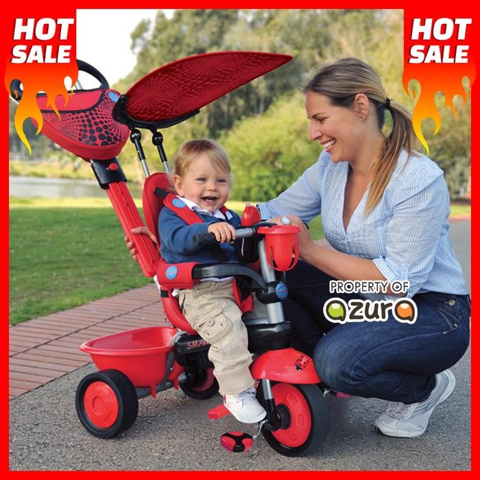 Dorong Anak Stroller 3 in 1 Smartrike Zoo Smartrike dengan Sabuk Pengaman dan Pelindung Kaki -