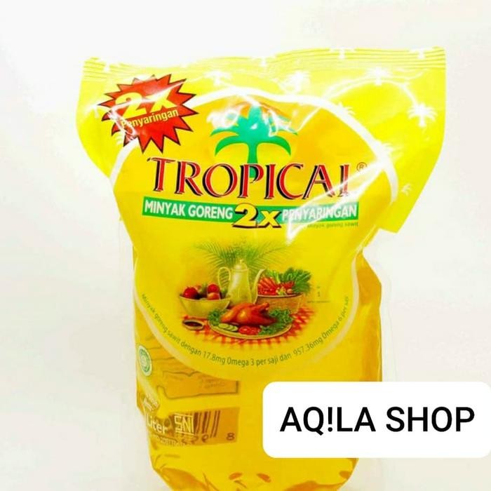 

New minyak goreng kelapa sawit tropical 2x pouch 2 ltr ready murah meriah