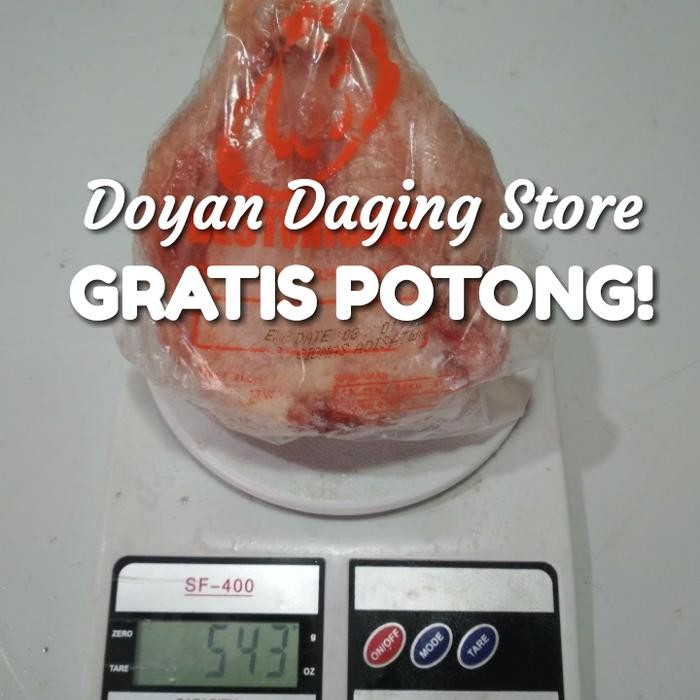 

New Daging Ayam Broiler Karkas Frozen utuh 0,5 - 0,6 / 5ons - 6ons