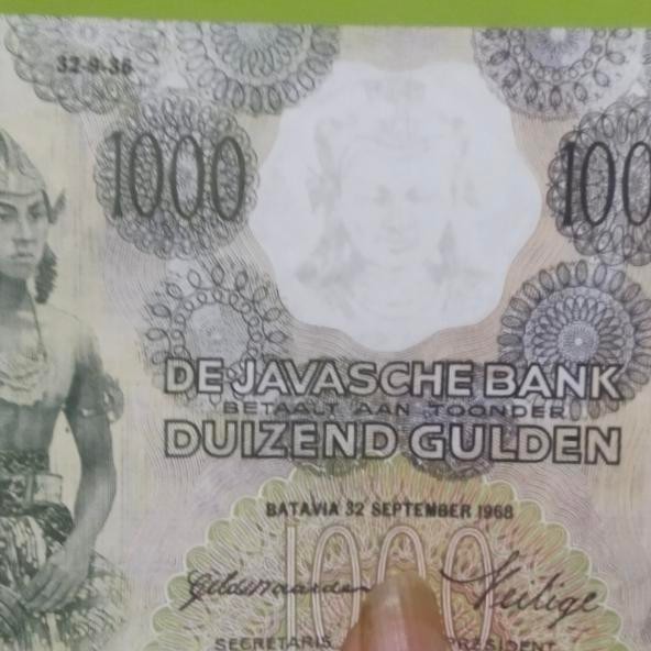 KOLEKSI UANG WAYANG 1 GULDEN *