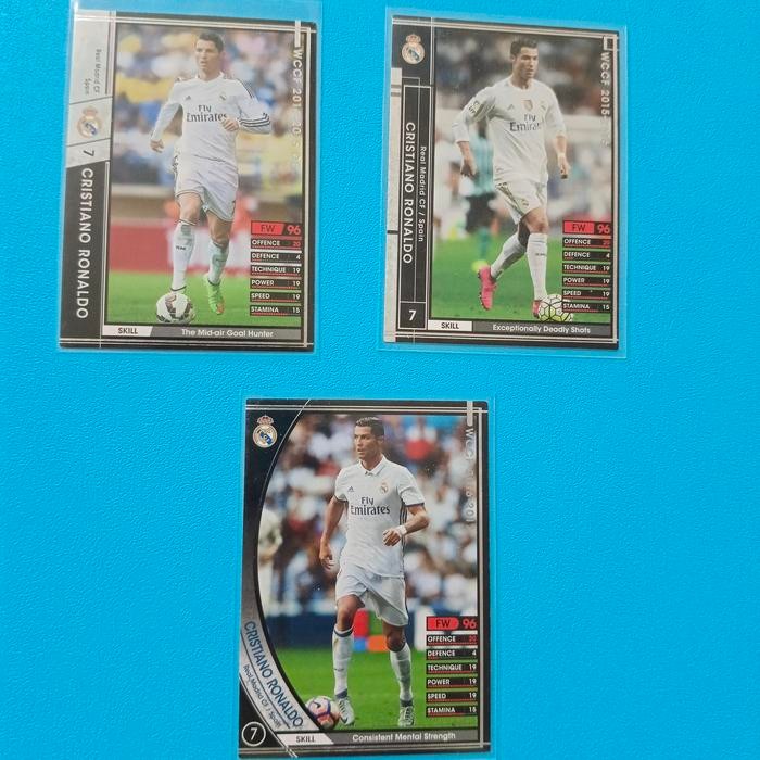kartu Cr7 Real Madrid cristiano ronaldo panini wccf *
