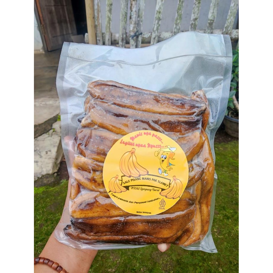 

ASLI Sale Pisang Ambon Basah kemasan vakum 1 kg Khas Lampung barat Makanan Manis Cemilan Snack