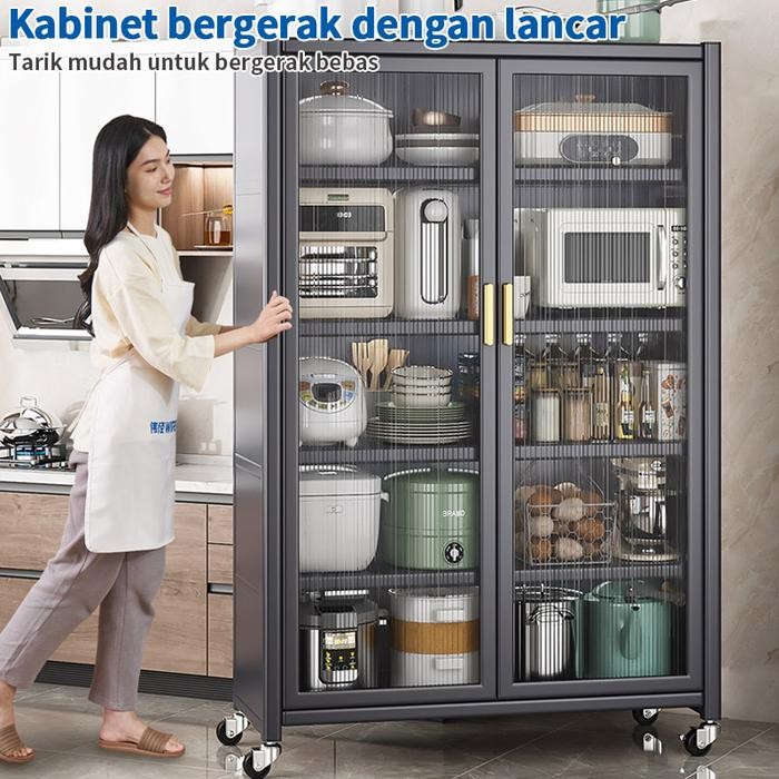 Sav Perlengkapan Da Lemari Penyimpanan Peralatan Makan Microwave Rak Pot Lemari Penyimpanan