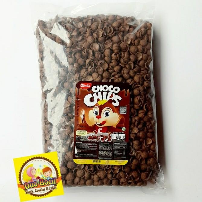 

Osyak.Mart Sereal Cokelat Simba Choco Chips 1 Kg (950 Gram Kemasan Terbaru) - Duo Bocil Snack