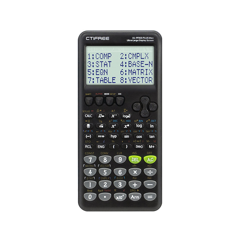 

arge screen scientific function calculator -417 multifunctional designed for students' exams,
