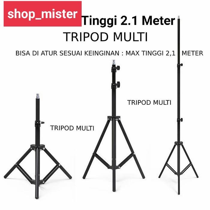 Tripod 2.1 Meter tripod hp tinggi 2.1M tripod untuk Ring Light Selfie