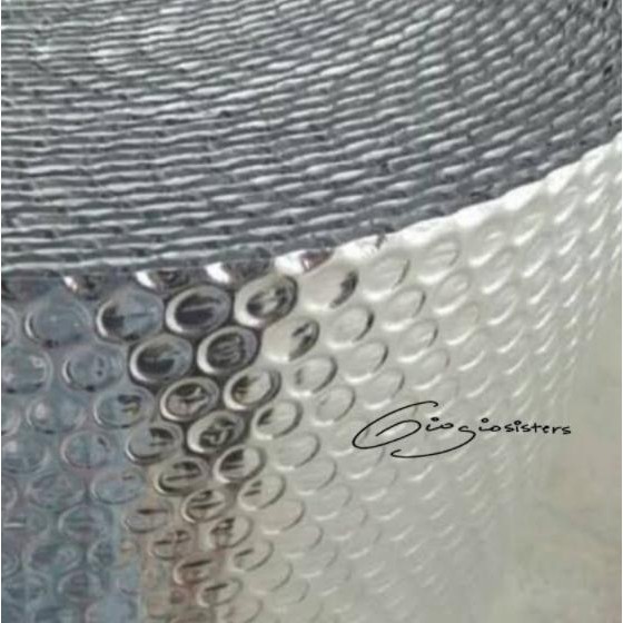 Aluminium Bubble Foil 2 lapis tebal 4mm Bubble Wrap Anti Panas