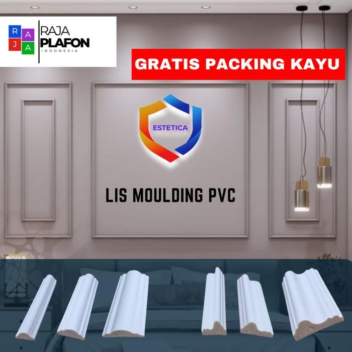 Wall Moulding List Dinding Profile PVC Moulding Molding Anti Air Rayap