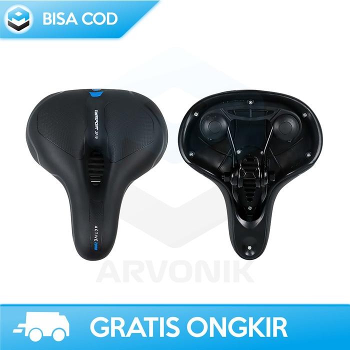 Sadel Jok Sepeda Lipat Mtb Leather Taffsport Busa Super Empuk Nyaman