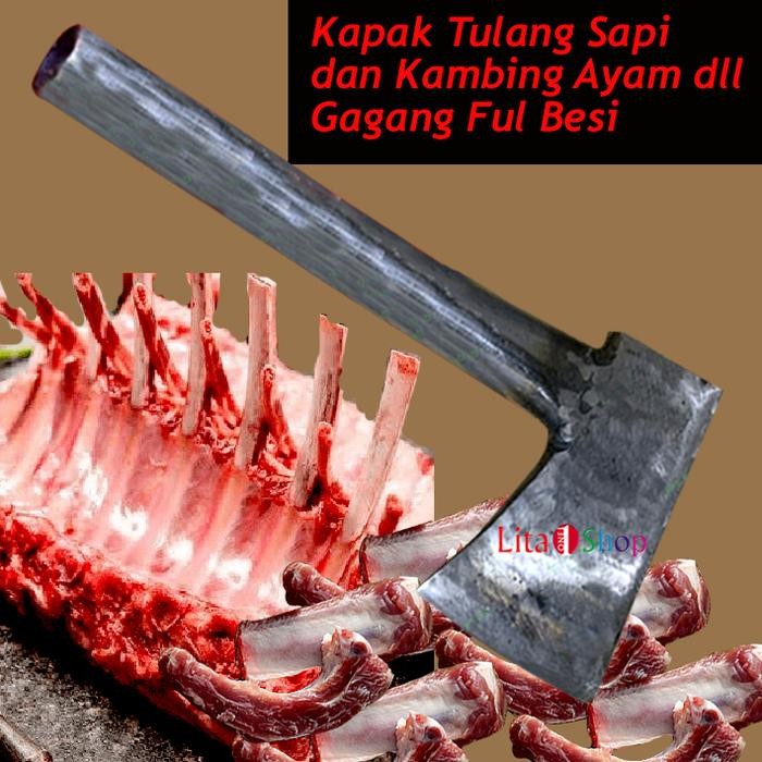 KAPAK Tulang Sapi Kambing Cacah Cincang Daging GAGANG Full Besi