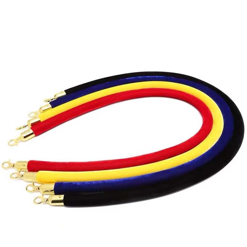 

1.5m Long High Quality KINJOIN Flannel Sling Twisted Lining Barrier RopeFor Welcoming Queuing