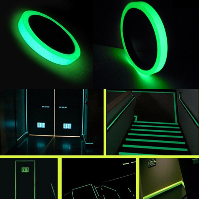 

Roadstar 3m Luminous Self-Adhesive Tape Sticker Photoluminescent Glow in the Dark Wall Fluorescent