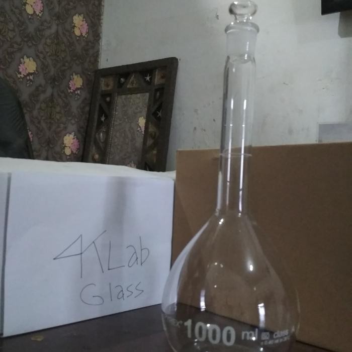 Volumetri Flask/Labu Ukur 1000 Ml Pyrex