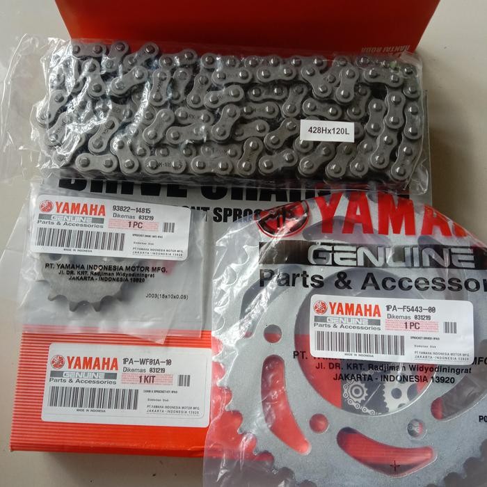 Gear Set Yamaha Vixion New Barang Ori Ygp