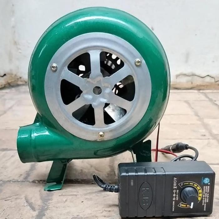 Maxpump Keong30Watt Adaptor Blower Mini Bbq 1 Set Blower 12V 220V Speed Control Fan Mini Keong