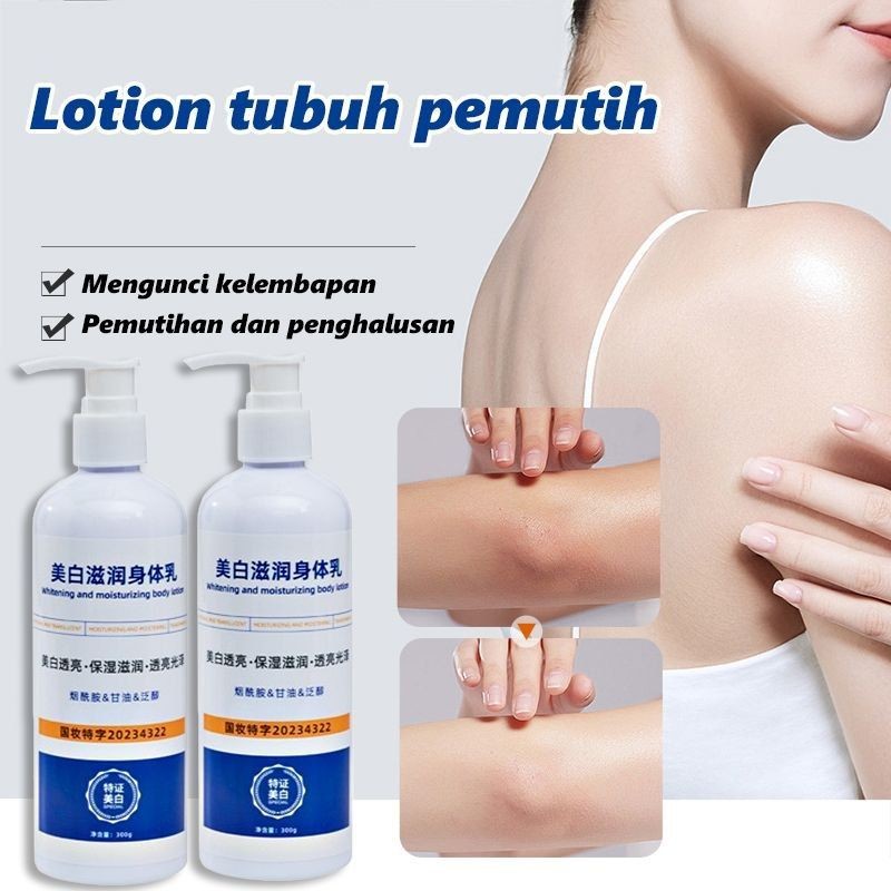 Whitening Body Lotion -  Pemutih Badan 300ml hand body pemutih whitening body lotion pemutih badan y