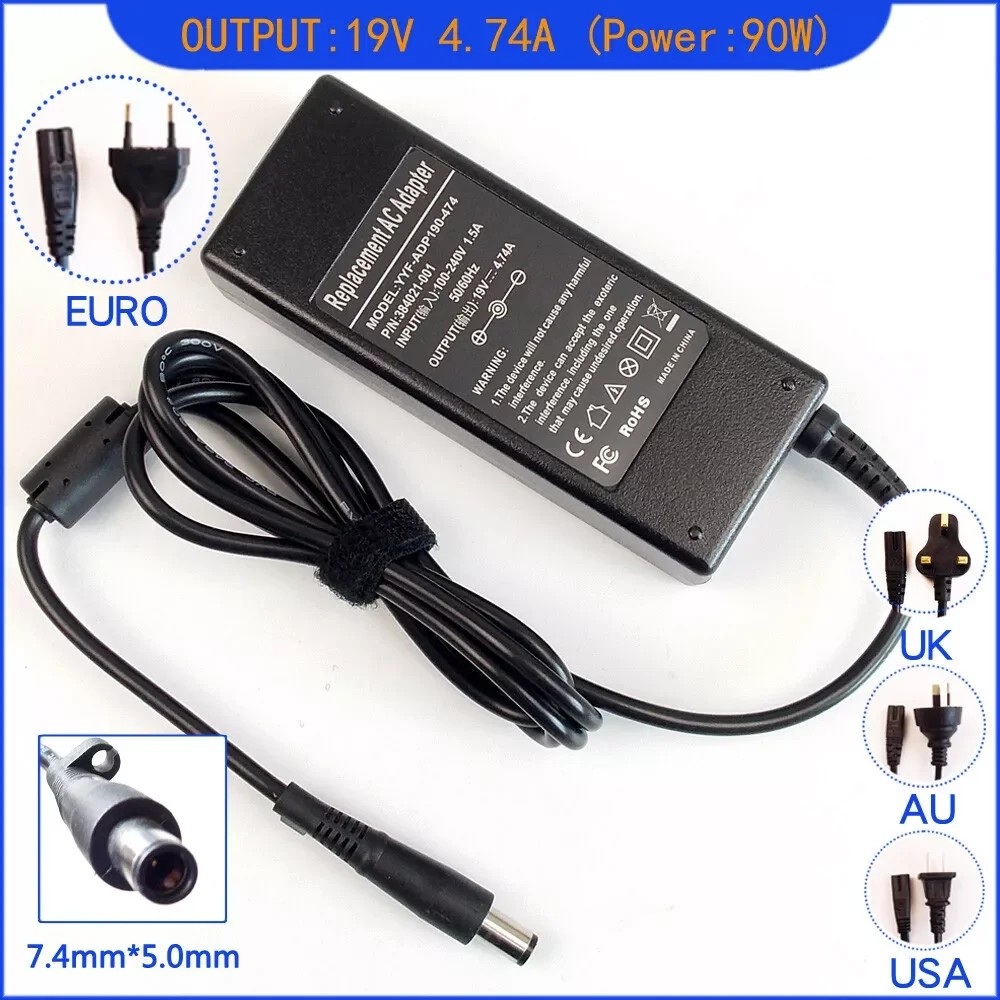 19V 4.74A 90W Laptop Ac Adapter Charger For HP Compaq 6465b 6470b 6475b 6530b 6550b 6555b 6560b 6565