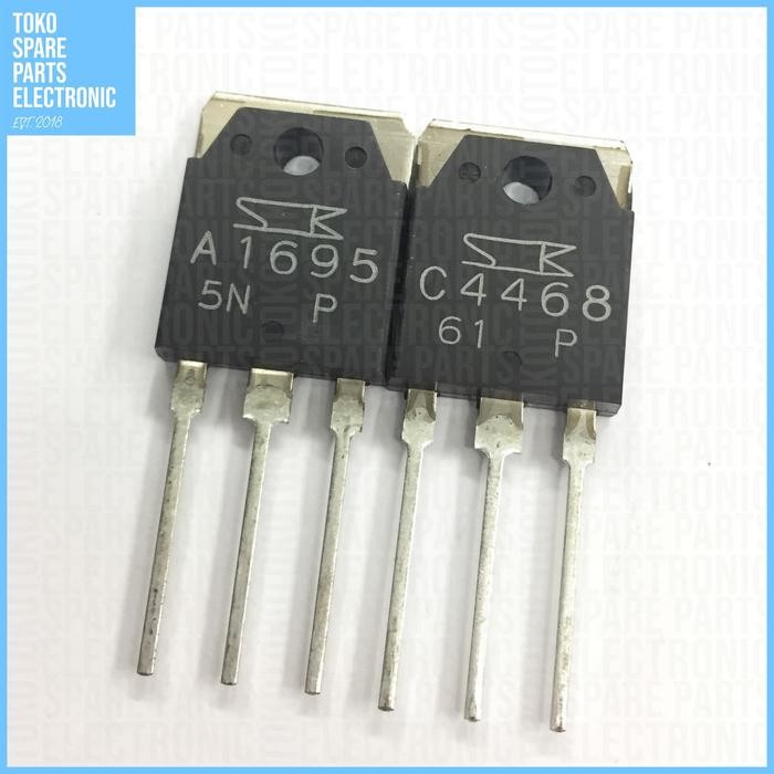 TRANSISTOR A1695 C4468 SANKEN SET ASLI 1695 4468 *