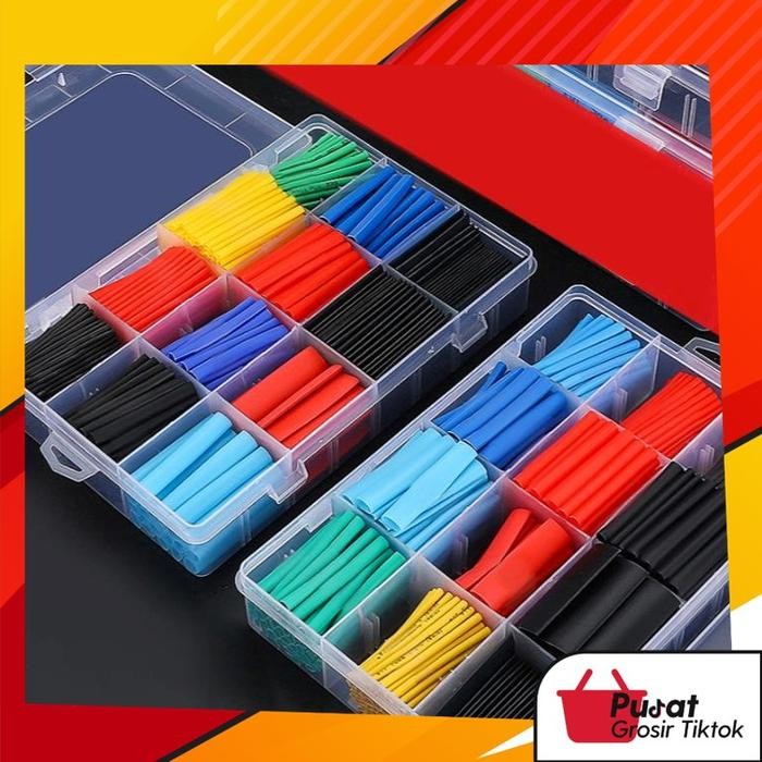 BISA 6362 Isolator Bakar Warna Warni / Heat Shrink Tube Selang Bakar / Kabel Isolator Bakar Warna