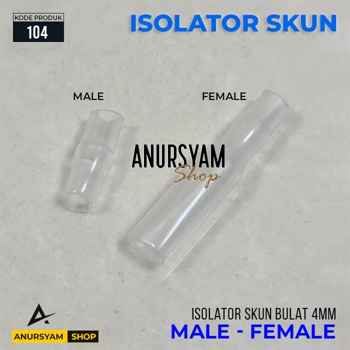 [104] Isolator Skun Bulat Female Male / Karet Kondom Skun Bulat 4mm *